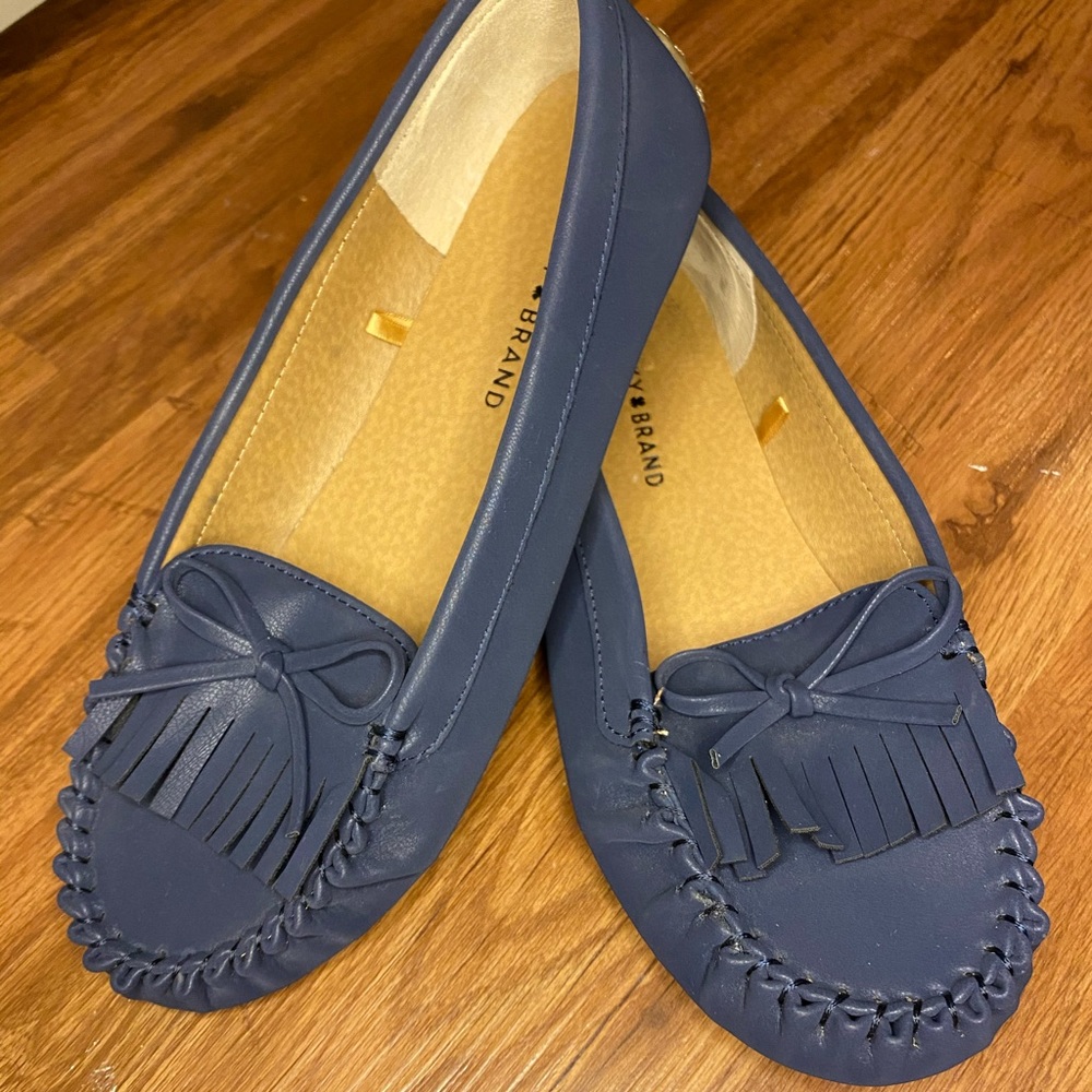 Lucky Brand Leather Fringe Loafers